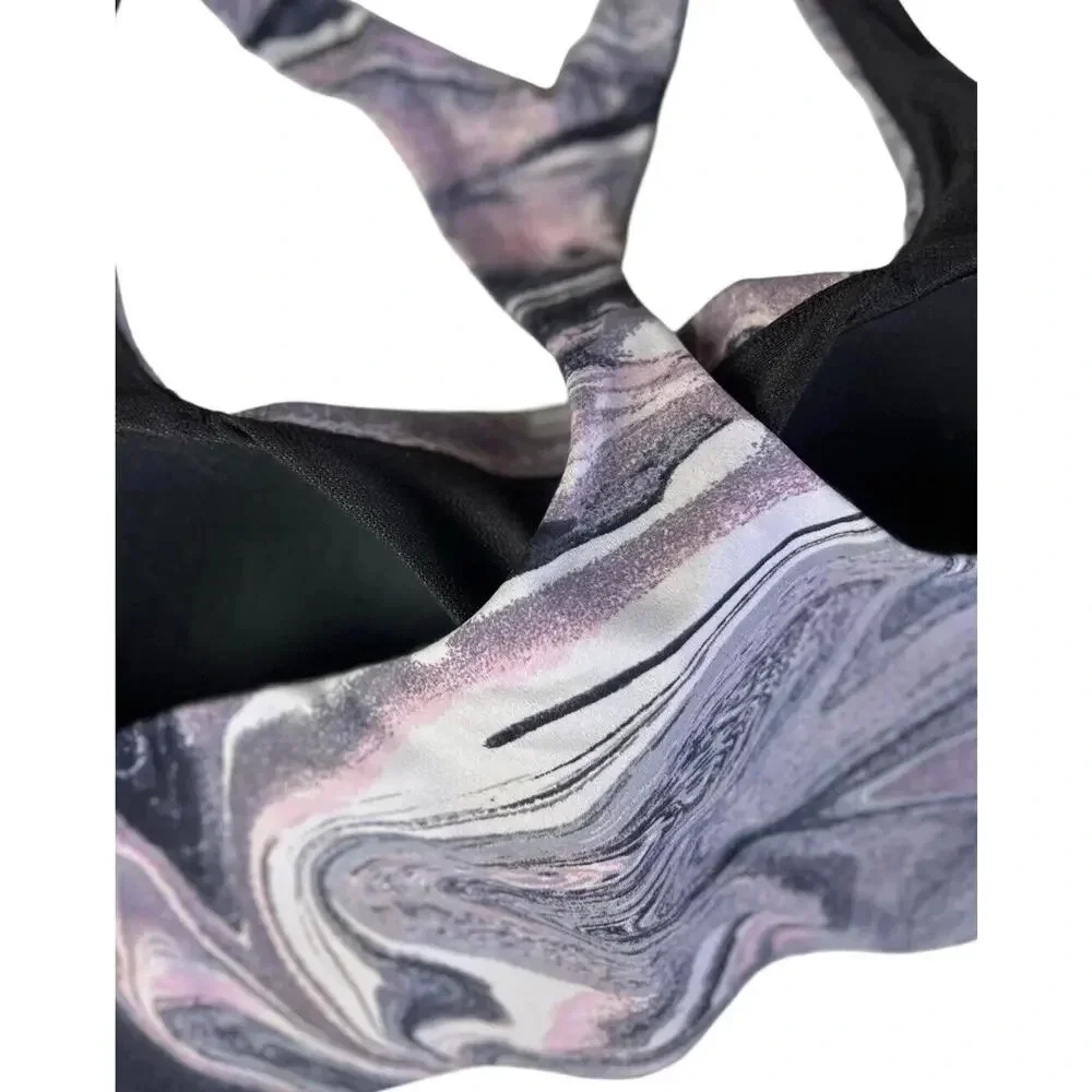 Victoria's Secret Lightweight Sports Bra Purple Marble 817743 Size 38D Women’s - Picture 3 of 9